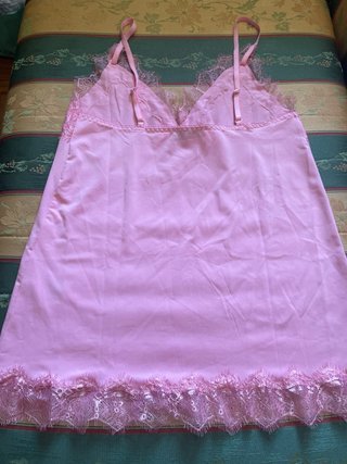 Top Rosemunde pizzo rosa