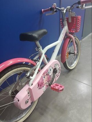Bicicleta niños 16 pulgadas Btwin 500 Doctor Girl blanca