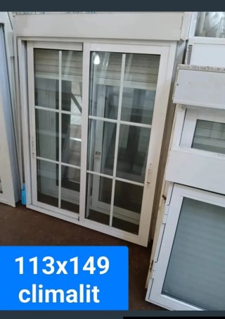 Ventana aluminio 113x149 Climalit