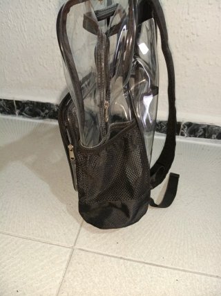 Mochila Transparente Negra