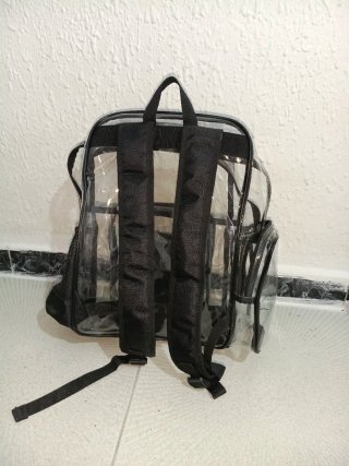 Mochila Transparente Negra