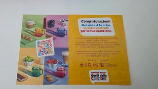 Tazzine Nutella 2025 Vetro Trasparente colorato