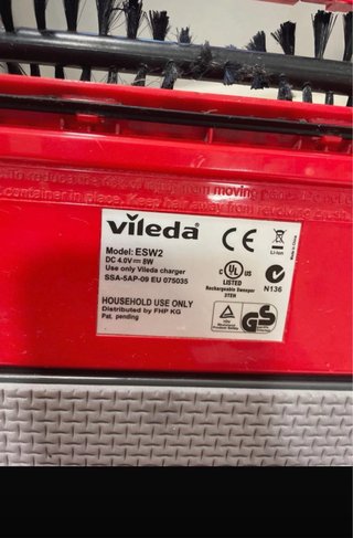 Barredora eléctrica Vileda roja