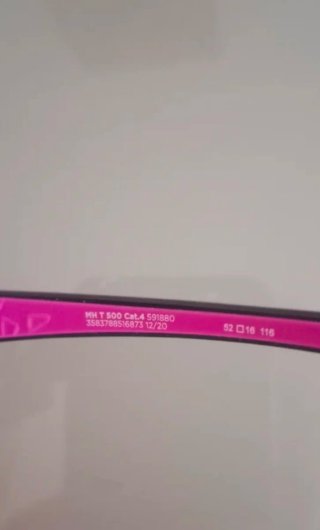 Gafas de sol infantiles Decathlon (blancas y rosas