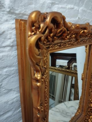 Espejo Dorado Resina Barroco