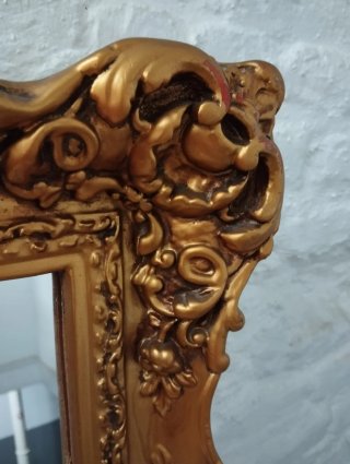 Espejo Dorado Resina Barroco