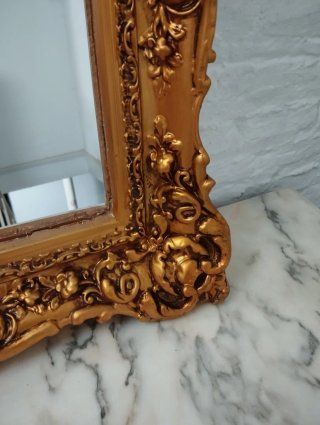 Espejo Dorado Resina Barroco