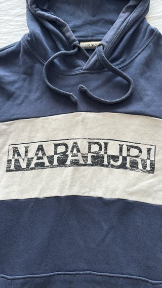 Sudadera Napapijri Azul Marino Logo Talla L