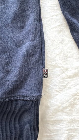 Sudadera Napapijri Azul Marino Logo Talla L