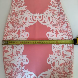 Vestido ASOS Talla XS Coral y Blanco