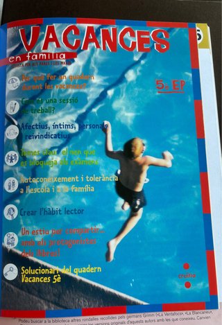 Vacances. 5è Educació Primària. Cicle superior