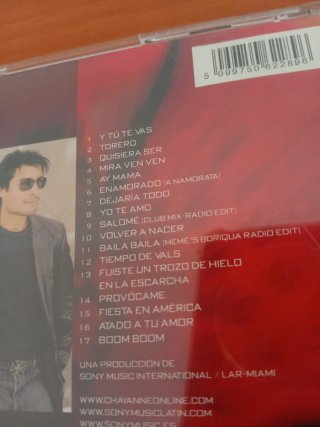 CD : Chayanne - Grandes Éxitos (2002)