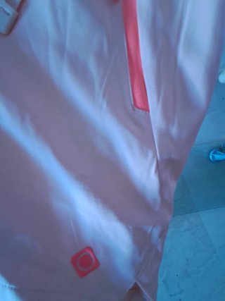 Pantalón corto impermeable naranja/rosa