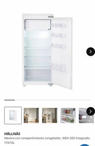 Nevera HÄLLNÄS IKEA 500 Integrada