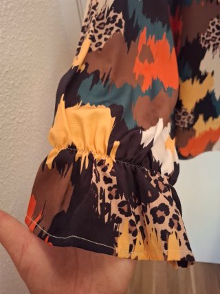Camiseta manga larga estampada