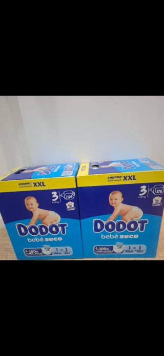 Fraldas Dodot Bebé Seco XXL - Tamanho 3