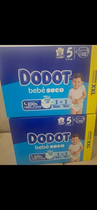 Fraldas Dodot Bebé Seco T5 - 304 Unidades