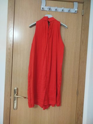 Vestido gris encaje LEONISA