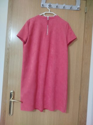 Vestido gris encaje LEONISA
