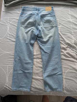 Pantalón vaquero Bershka azul lavado T.38