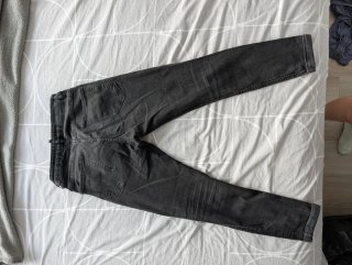 Pantalón vaquero Zara negro lavado T.40