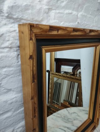 Espejo antiguo madera y cristal