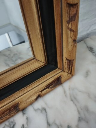 Espejo antiguo madera y cristal