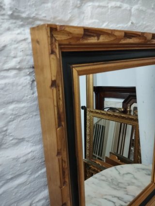 Espejo antiguo madera y cristal