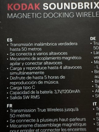 Altavoz Kodak SoundBrix Negro