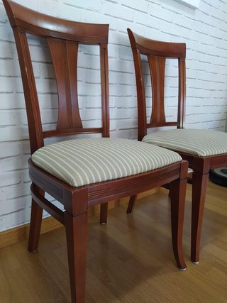 Muebles salón comedor, marquetería, madera maciza