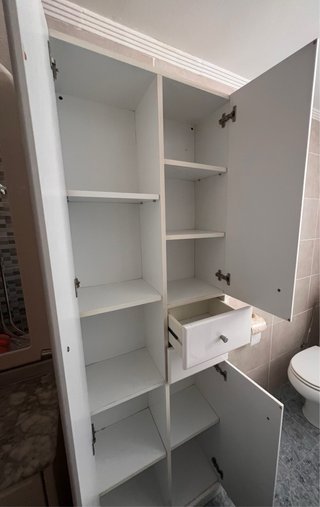 Espejo 120x104cm con apliques + mueble de baño