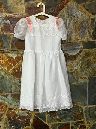 Vestido Comunión/Eventos Blanco T.12