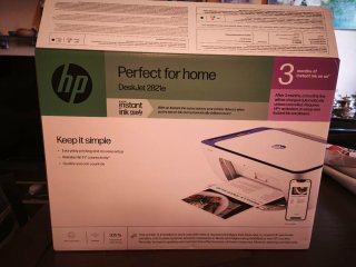 Impresora HP DeskJet Azul y Blanca