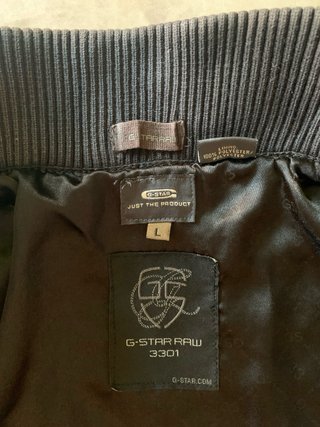 Chaqueta G-Star Raw Ligera Negra Hombre Talla L