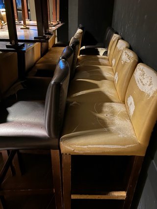 Sillones de hostelería azul