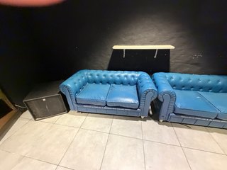 Sillones de hostelería azul