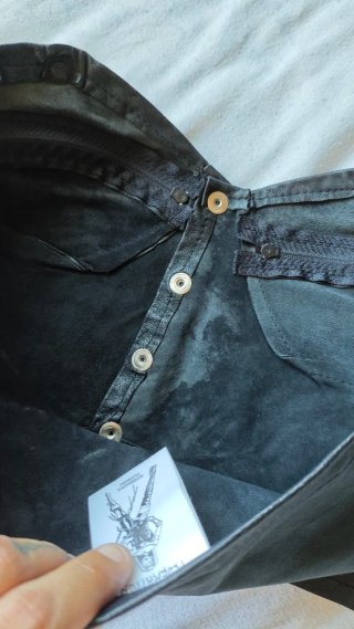 Corsé de cuero negro Talla 14