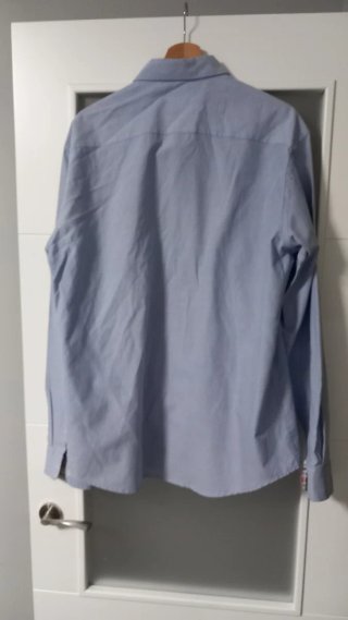 Camisa El Flamenco Celeste Talla Grande