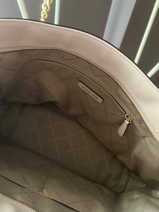 Bolso Michael Kors Piel Rosa Cadena Dorada