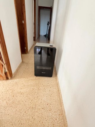 Estufa de gas Orbegozo con protección de calor
