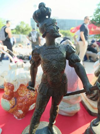 Pareja Figuras Calamina Soldados Romanos