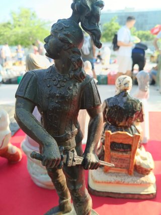 Pareja Figuras Calamina Soldados Romanos