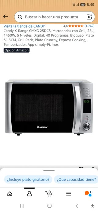 Microondas con grill