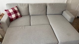 Sofá Cama Chaise Longue Gris