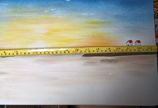 Cuadro paisaje acuarela