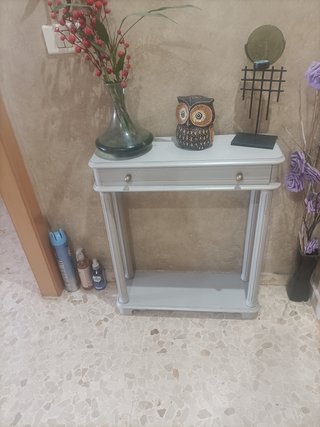 Mueble recibidor estrecho madera