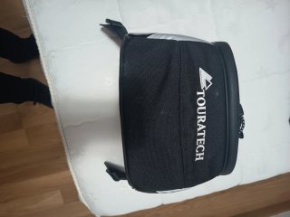 Bolsa trasera para moto negra