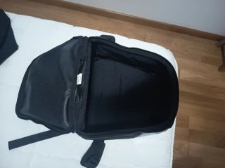 Bolsa trasera para moto negra