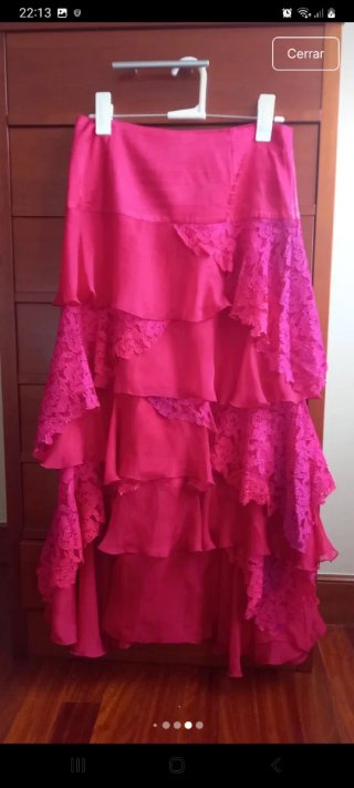 Conjunto ceremonia rosa y fucsia