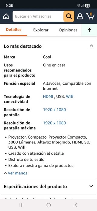 Proyector nuevo Cool